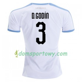 Koszulka Urugwaj Diego Godin 3 Wyjazdowe Koszulki Piłkarskie 2019 Copa América Krótki Rękaw